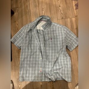 Quiksilver Black and White Checkered Shirt